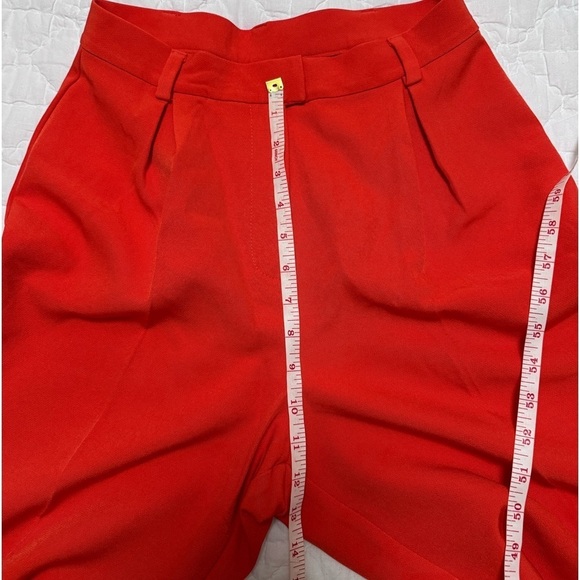 COLLUSION Tailored Straight Leg Red Pants in Size 4 - Picture 11 of 13